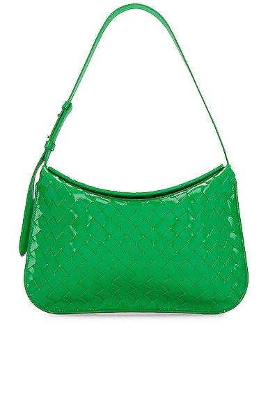 Bottega Veneta Small Metal Loops Bag in Green