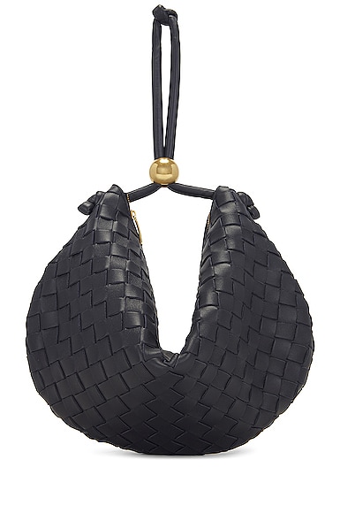 Bottega Veneta Medium Turn Pouch in Space & Gold | FWRD