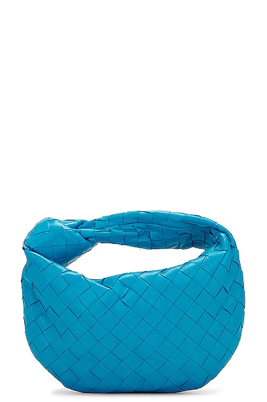 Bottega Veneta Mini Jodie Top Handle Bag in Blue