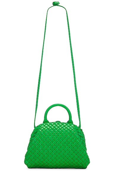 Bottega Veneta Mini Handle Crossbody Bag in Green
