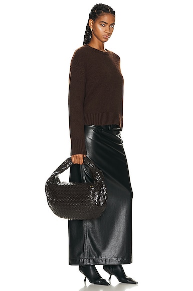 Bottega Veneta Jodie Teen Mini Knotted Intrecciato Leather Tote In Fondant & Gold