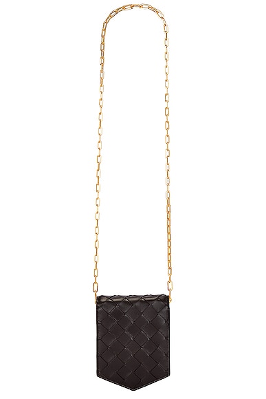 Bottega Veneta Mini Mirror Chain Bag in Fondant & Gold