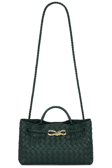 Bottega Veneta Small East West Andiamo Bag in Emerald Green