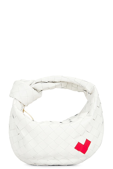 Bottega Veneta Mini Jodie Heart Bag in White