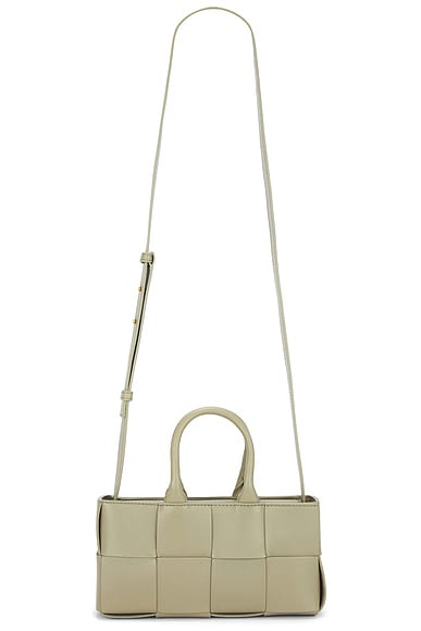 Mini East West Arco Tote Bag in Sage