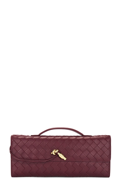 Bottega Veneta Small Andiamo Bag in Barolo & Muse Brass