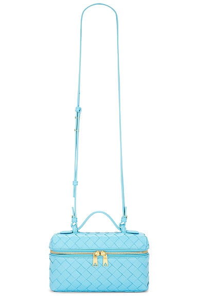 25SS new/BOTTEGA VENETA Bang Bangバニティバッグ Bag Blue Buy Bottega Veneta Blue Bang Bang Vanity Case in Intrecciato