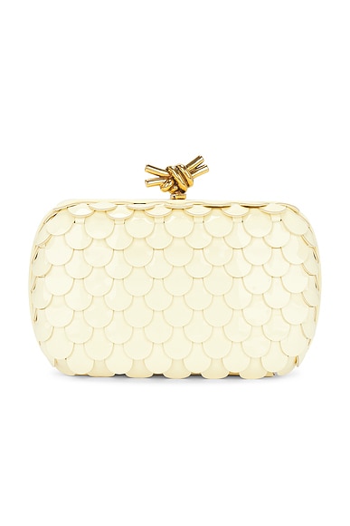 Bottega Veneta Small Knot Bag in Chamomile & Muse Brass | FWRD