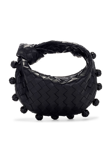 Bottega Veneta Mini Jodie Bag in Black & Gold | FWRD Bottega Veneta Mini Jodie Bag in Black & Gold | FWRD