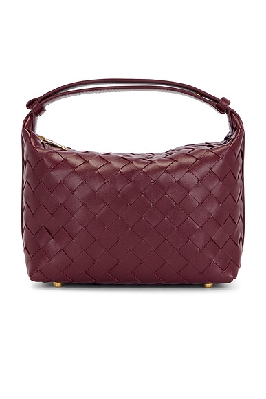 【関税送料込】BOTTEGA VENETA Wallace Barolo Bottega Veneta Mini Wallace Bag in Barolo & Gold | FWRD