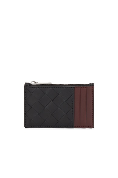 Intrecciato Zipped Card Case