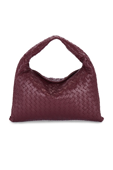 Bottega Veneta Hop Bag in Barolo & Muse Brass