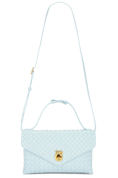 Bottega Veneta Knot Lock Bag in Zenith & Muse Brass