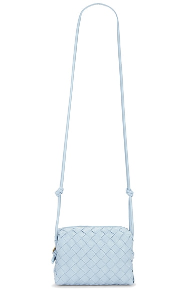 Bottega Veneta Mini Loop Bag in Ice & Gold