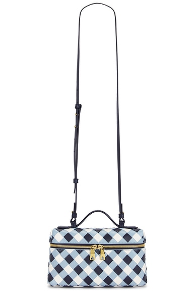 Bottega Veneta Bang Bang Vanity Bag in Abyss, Ice White, & Muse Brass
