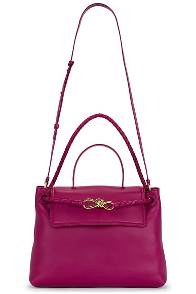 Bottega Veneta Ciao Ciao Bag in Cinnabar & Muse Brass
