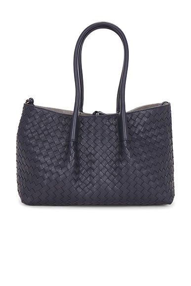 Bottega Veneta Pinacoteca Bag in Midnight & Basalt Muse Brass