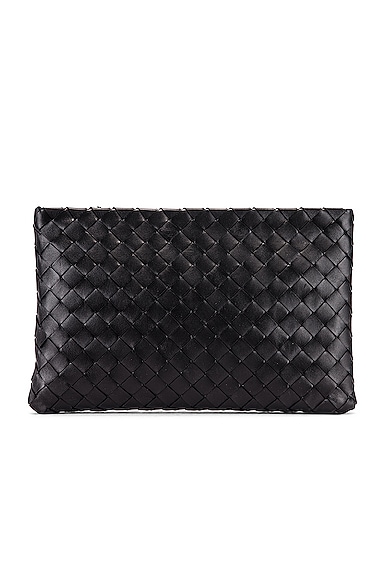 Leather Woven Pouch