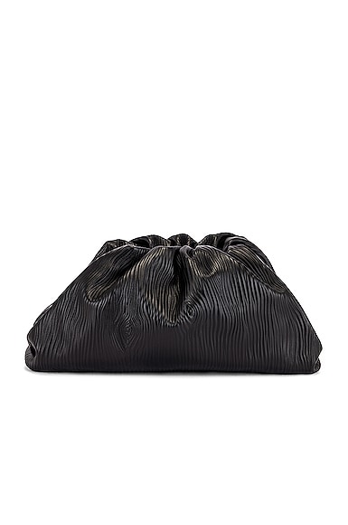 Leather Bark Pouch Clutch