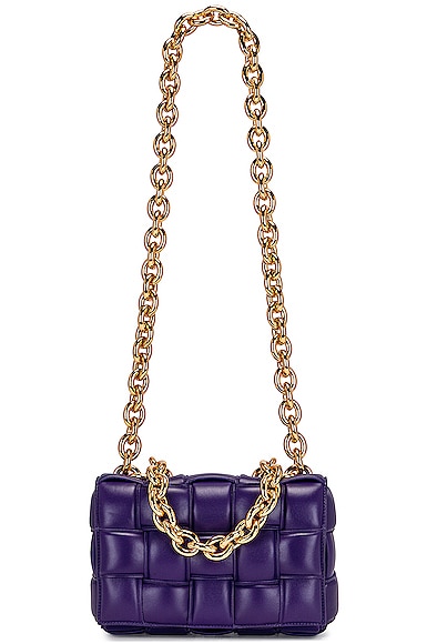 Bottega Veneta Chain Cassette Crossbody Bag in Purple