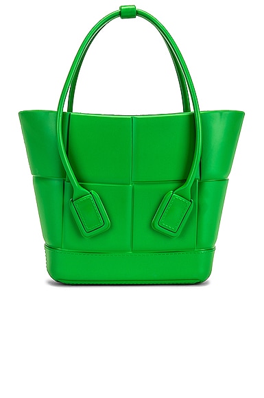 Bottega Veneta Mini Arco Shopping Tote Bag in Green