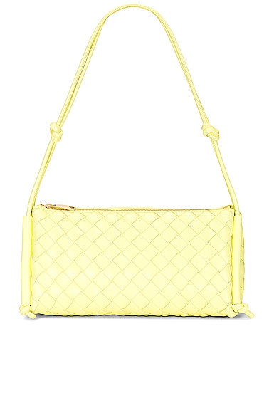 Bottega Veneta Pouch On Strap in Lantern & Gold | FWRD