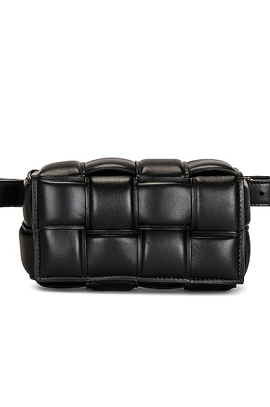 Bottega Veneta Padded Cassette Belt Bag in Black