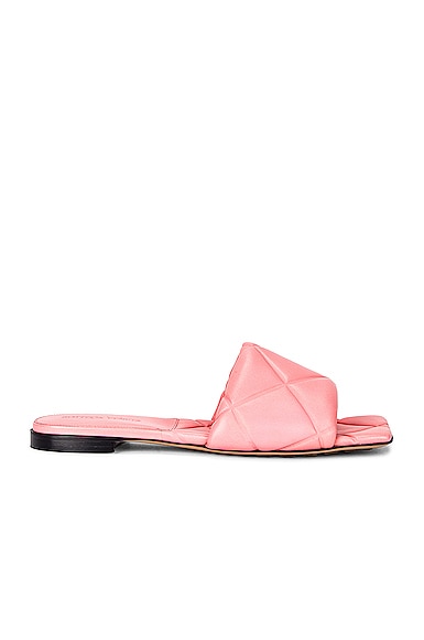 Bottega Veneta BV Rubber Lido Sandals in Pink