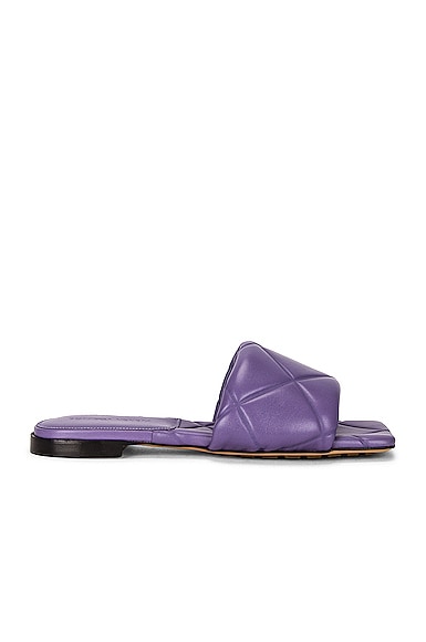Bottega Veneta BV Rubber Lido Sandals in Purple
