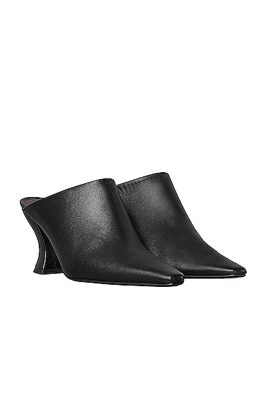 BOTTEGA VENETA LEATHER POINTED TOE MULES,BOTT-WZ18