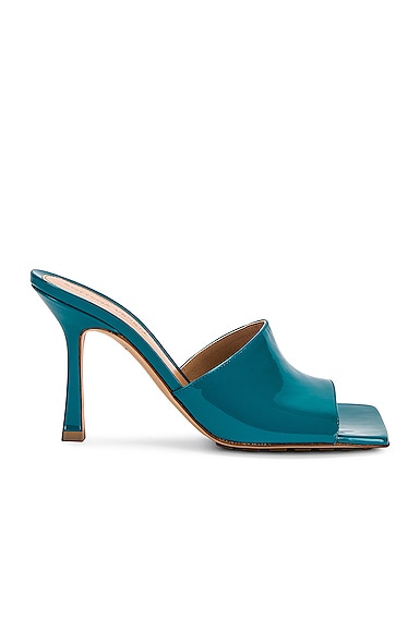 Bottega Veneta Stretch Gloss Sandals in Blue