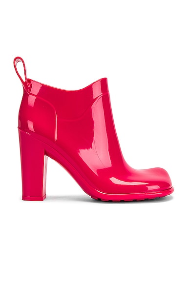 Rubber Ankle Boots in Pink