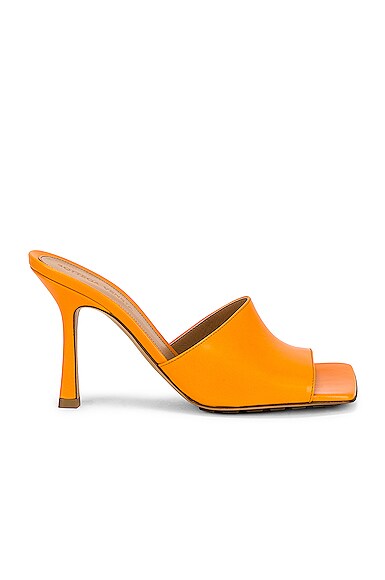 Bottega Veneta Stretch Mule Sandals in Tangerine