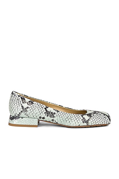 Tower Square Toe Ballerina Flats