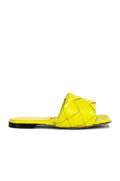 Bottega Veneta Lido Mule Sandals in Yellow