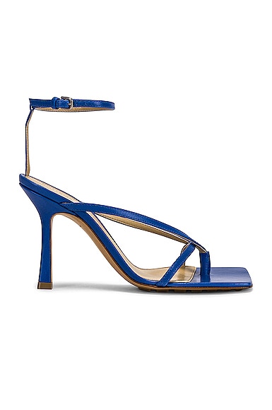 Bottega Veneta Stretch Ankle Strap Sandals in Blue