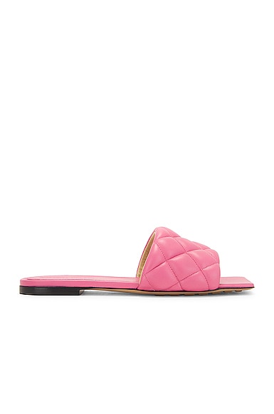 Bottega Veneta Padded Flat Sandals in Pink