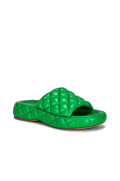 Shop Bottega Veneta Stretch Padded Sandals In Parakeet