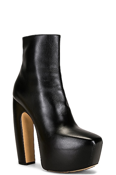 Shop Bottega Veneta Wedge Ankle Boots In Black