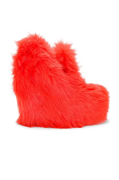 Shearling Wedge Pumps