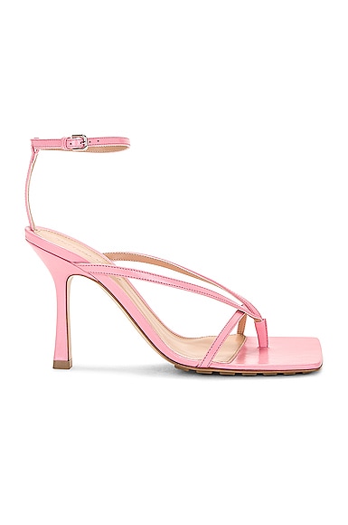 Shop Bottega Veneta Stretch Ankle Strap Sandal In Blossom