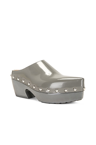 Shop Bottega Veneta Clog Mule In Cobblestone