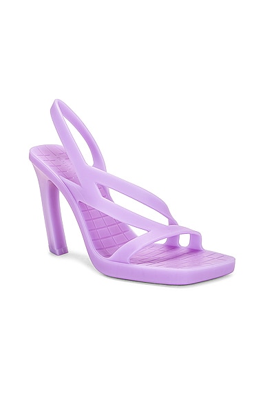 Shop Bottega Veneta Jimbo Slingback Sandal In Amethyst