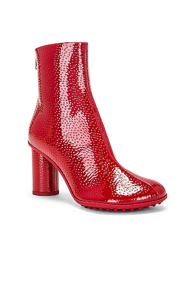 Shop Bottega Veneta Atomic Ankle Boot In Strawberry