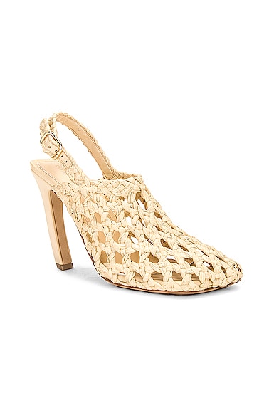 Bottega Veneta Jimbo Slingback Pump In Cane Sugar