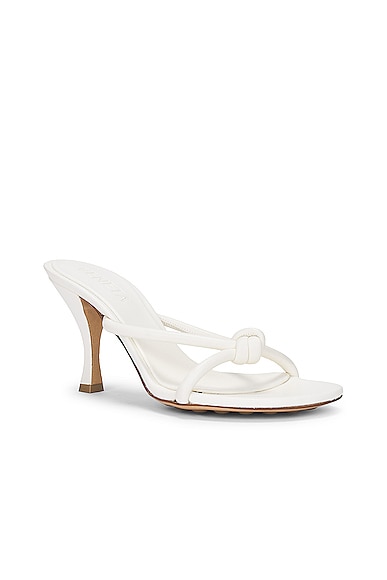 Shop Bottega Veneta Blink Mule Sandal In White