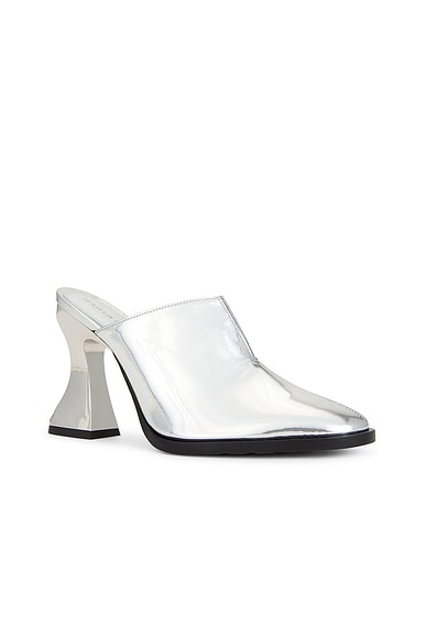 Shop Bottega Veneta Cha Cha Mule Pump In Silver & Black