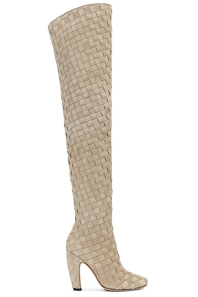 Knee high python boots sales