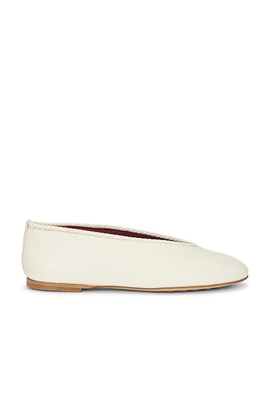 Bottega Veneta Ballet Flat in Sea Salt