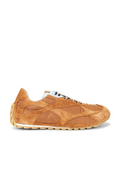 Bottega Veneta Orbit Flash Sneaker in Amber & Iceberg